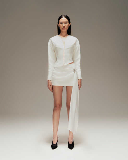 ASYMMETRIC SET WHITE