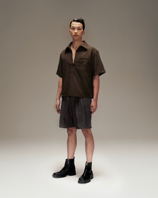 ANGLE EASE SHIRT BROWN