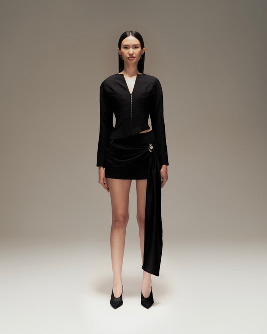 ASYMMETRIC SET BLACK